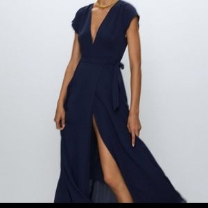 Babaton Lexia Dress, Indigo, size Medium